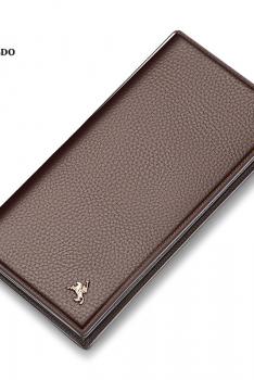 保罗 POLOMEISDO 男士钱包长款真皮青年头层牛皮钱夹商务手包卡包 DPQ17002-KFS