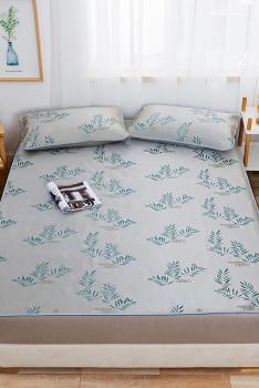 花花公子PLAYBOY 冰丝凉席三件套竹叶H3LX01(超薄款)-134477