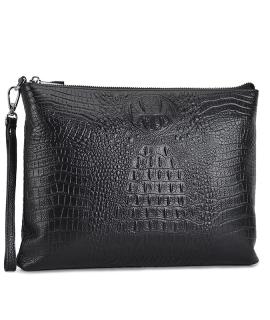 啄木鸟PLOVER 商务男士鳄鱼纹手包大空间时尚夹包 GD9906-A