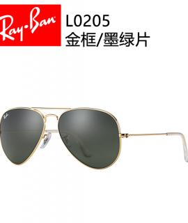 雷朋(Ray.Ban)太阳镜3025单色普通L0205-光金/G15偏光