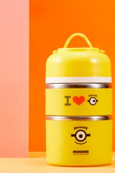 神偷奶爸小黄人保温双层便当盒MN-JBWH03-2