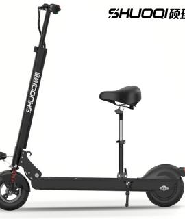 SHUOQI Foldable High Elastic Spring Shock Absorption Electric Scooter D-202B