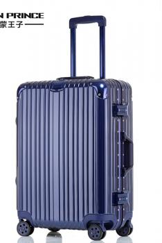 SIMON PRINCE西蒙王子 拉杆箱商务旅行箱时男女旅行箱行李箱铝框密码锁万向轮20寸-蓝色