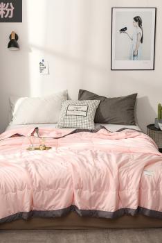 礼帛ILEEPO 水洗棉空调被薄被单双人150*200cm -樱花粉