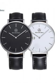 梅赛德斯-奔驰 MERCEDES-BENZ进口机芯男女时尚简约手表热销爆款 91335629-银色白面