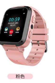小状元儿童电话手表儿童手表 学生男女孩智能多功能定位防水初中小学生可插卡打电话的手表手机-粉色