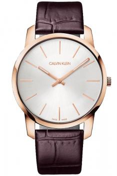 卡文克莱CALVIN KLEIN CITY城市系列石英男表K2G21629-夜光玫瑰金经典皮带
