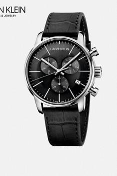 卡文克莱CALVIN KLEIN CITY城市系列夜光多功能计时码表石英男表 K2G271C3