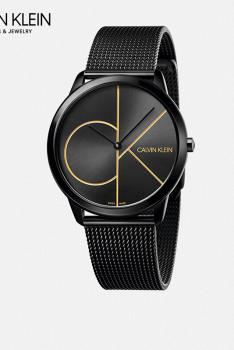 卡文克莱CALVIN KLEIN MINIMAL简约系列石英男表 K3M214X1-黑色米兰风钢带圆盘