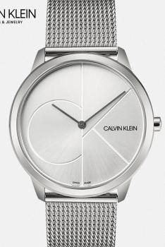 卡文克莱CALVIN KLEIN MINIMAL简约系列石英男女表 K3M2212Z-银色表盘钢带