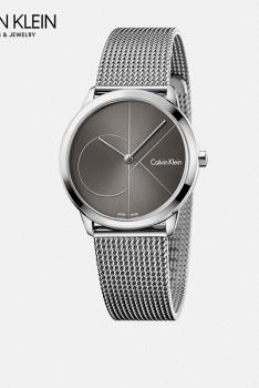 卡文克莱CALVIN KLEIN MINIMAL简约系列石英女表K3M22123-灰盘米兰表带