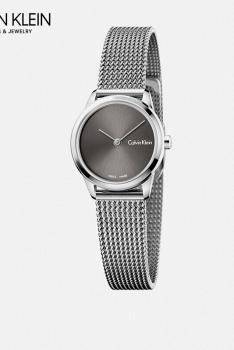 卡文克莱CALVIN KLEIN MINIMAL简约系列石英女表K3M231Y3-灰盘米兰表带