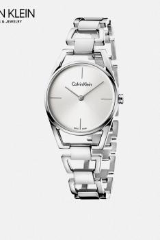 卡文克莱CALVIN KLEIN DAINTY俊俏系列石英女表K7L23146-简约银色表盘