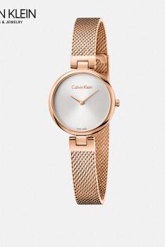 卡文克莱CALVIN KLEIN AUTHENTIC纯正系列石英女表 K8G23626-玫瑰金米兰带圆盘