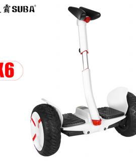 SUBA X6 Intelligent Electric Balancing Car Electric Two-wheel Body Sensing Car-White