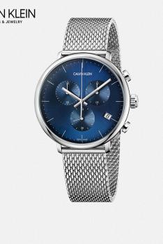 卡文克莱CALVIN KLEIN HIGH NOON正午系列石英男表 K8M2712N-三眼计时蓝色表盘