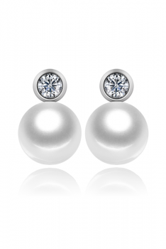 OLIVEIRA奥利维拉 百年品牌天然淡水珍珠耳钉H6引流赠品精美礼盒包装-夜空星