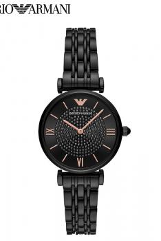 EMPORIO ARMANI阿玛尼 手表新款满天星时尚镶钻钢带女表ZZ10755015931-AR11245