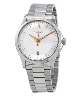 古驰GUCCI G-Timeless系列时尚宴会礼服白色表盘男表YA126442 默认