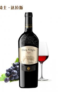 FLANG KNIGHT法兰骑士 红酒达拉斯干红葡萄酒 13%vol法定产区 波尔多AOP美乐原瓶进口 750ml X 6瓶