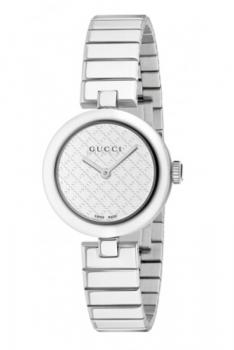 古驰GUCCI DIAMANTISSIMA系列时尚简约优雅白色石英女表YA141502