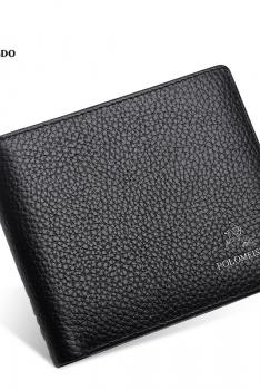 保罗 POLOMEISDO 男士正品短款头层牛皮钱包 DPQ11002-HS