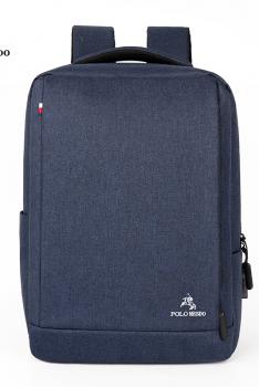 保罗 POLOMEISDO 大容量防泼水商务时尚背包功能电脑包 宝石蓝 PLBB803001-1